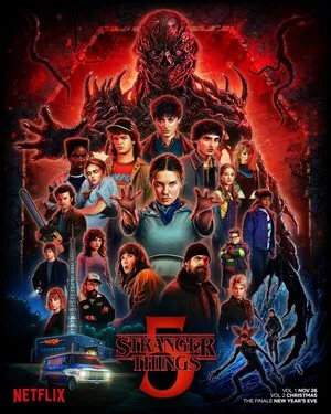 Stranger Things 2025 Season 5 Hindi Dual Audio [Final Episode] HD Poster Download - filmyfly
